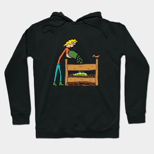 Composting Hoodie by Mark Ewbie